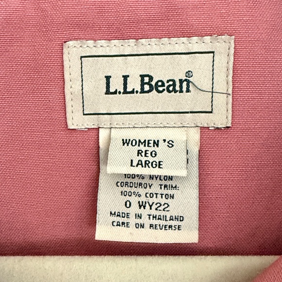 L.L. Bean Women's Barn Red chore coat Jacket with Corduroy Trim- - Picture 2 of 6